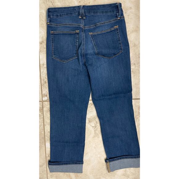 Good American size 6 28 crop Jean rolled cuff denim jeans - Picture 2 of 4